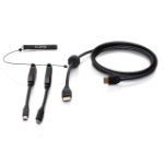 C2G C2G30056 Mini DisplayPort, USB-C 2x HDMI Black