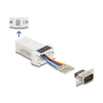 DeLOCK D-Sub 9 pin male to RJ12 female Assembly Kit white