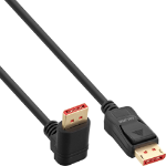 InLine DisplayPort 1.4 cable, 8K4K, downward angled, black/gold, 5m