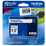 Brother TZES231G label-making tape Black on white TZe