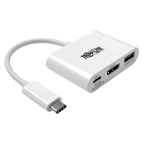 Tripp Lite U444-06N-H4U-C video cable adapter USB Type-C HDMI + USB White