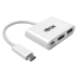 Tripp Lite U444-06N-H4U-C USB-C to HDMI 4K Adapter with USB-A Port and PD Charging, HDCP, White