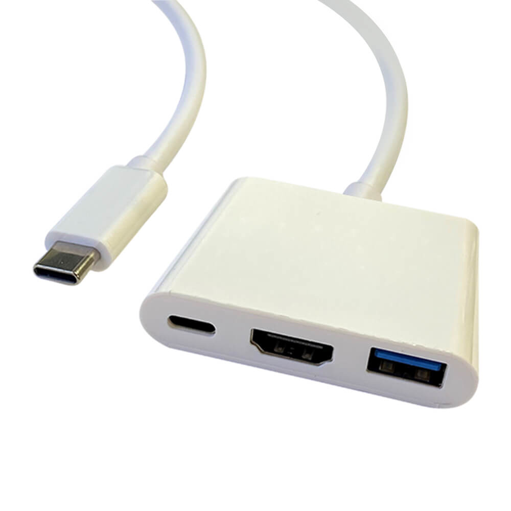 Videk USB 3.1 Type-C to 4K2K HDMI USB 3.0 Type A & USB-C PD 60W Max Multiport Adapter