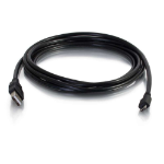 C2G USB A/micro B, 0.3m USB cable USB 2.0 11.8" (0.3 m) Micro-USB B Black