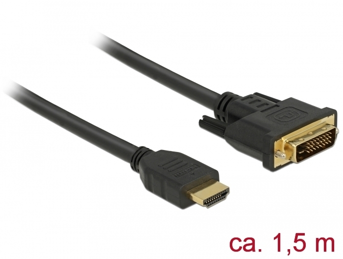 85653 DELOCK Adapterkabel - HDMI männlich zu DVI-D männlich