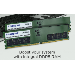Integral 32GB (2x16GB) PC RAM MODULE DDR5 5600MT/s PC5-44800 UNBUFFERED NON-ECC DIMM 1.1V 2GX8 CL46