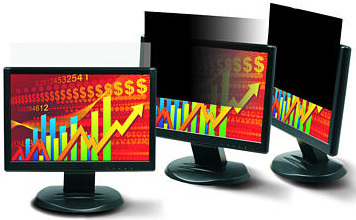3M Black Privacy Filter for Desktops 24 Inch Widescreen 16:10 PF24.0W