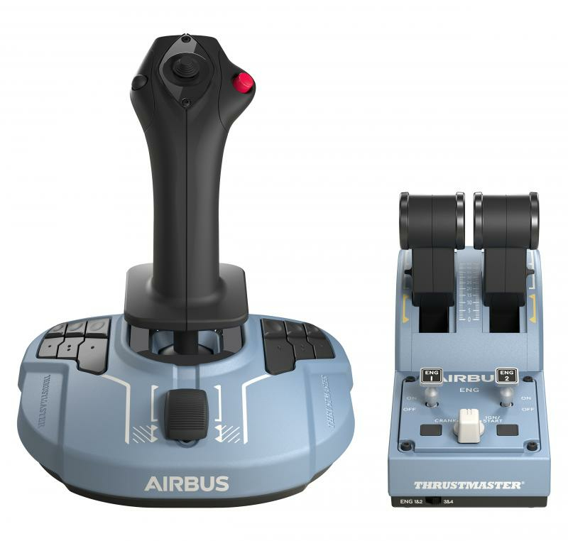 Image of Thrustmaster Airbus Edition Black, Blue USB Joystick Analogue /...