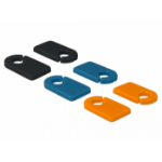 DeLOCK 18293 cable marker Black, Blue, Orange Polyvinyl chloride (PVC) 6 pc(s)