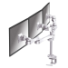 Neomounts FPMA-D930D-3 supporto da tavolo per Tv a schermo piatto 45,7 cm (18") Argento Scrivania