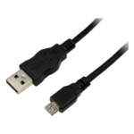 LogiLink CU0059 USB cable USB 2.0 3 m USB A Micro-USB B 0.48 Gbit/s Black