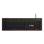 MSI FORGE GK300 BLUE US keyboard Gaming USB QWERTY US English Black
