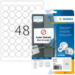 HERMA Removable labels A4 Ã˜ 30 mm round white Movables/removable paper matt 1200 pcs.