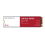 SANDISK Western Digital WD Red SN700 4TB NVMe NAS SSD 3400MB/s 3100MB/s R/W 5100TBW 550K/520K IOPS M.2 Gen3x4 1.75M hrs MTBF 5yrs wty