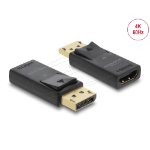DeLOCK 61086 cable gender changer DisplayPort HDMI Black