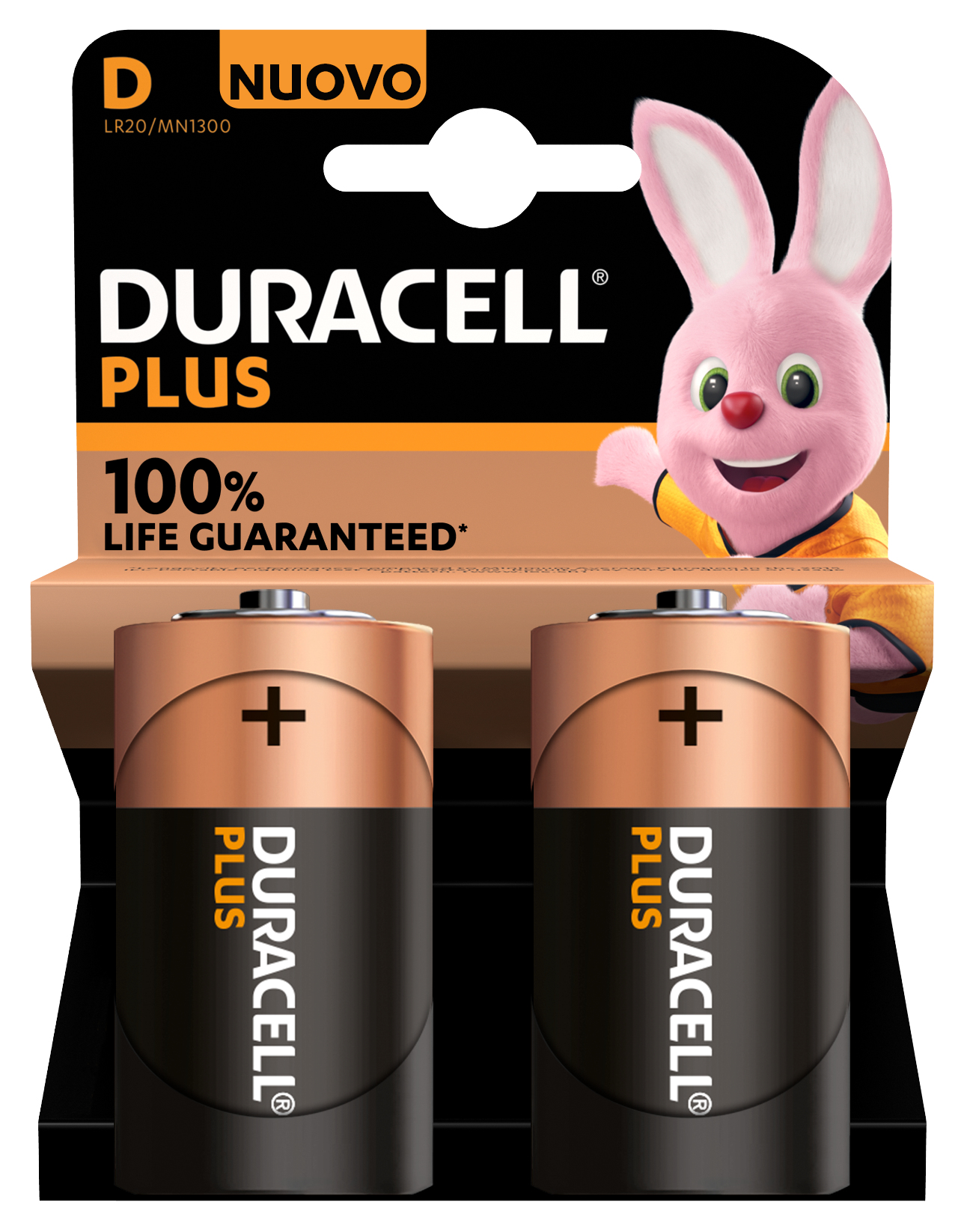 Image of Duracell Plus 100 D - Single-use battery - D - Alkaline - 1.5 V -...
