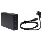 Brodit 217095 mobile device charger Mobile phone, Tablet Black USB Indoor
