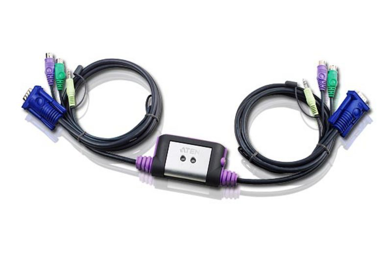 Aten CS62A KVM switch Black