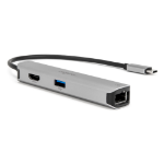 Rocstor Y10A312-S1 interface hub USB Type-C 5000 Mbit/s Black, Gray