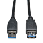Tripp Lite U324-003-BK USB cable 35.8" (0.91 m) USB 3.2 Gen 1 (3.1 Gen 1) USB A 2 x USB A Black