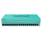Turtle AV Mineola 8x8 Dante Audio Bridge. 8x XLR inputs with 48V Phantom Power, and 8x XLR outputs with locking etherCON network connector.