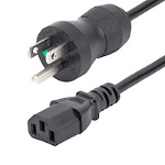 StarTech.com PXTMG1016 power cable Black 70.9" (1.8 m) NEMA 5-15P C13 coupler