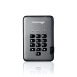 iStorage diskAshur PRO2 256-bit 128GB USB 3.1 secure encrypted solid-state drive IS-DAP2-256-SSD-128-C-G