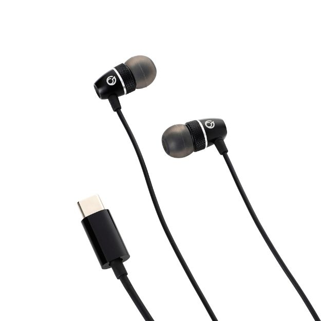 Connektgear Black Hp535 Usb Type C Wired Earphone With Noise Isolation And I