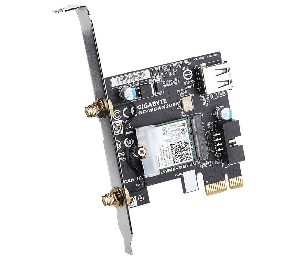 Image of Gigabyte GC-WBAX200 network card Internal WLAN / Bluetooth 2400 Mbit/s