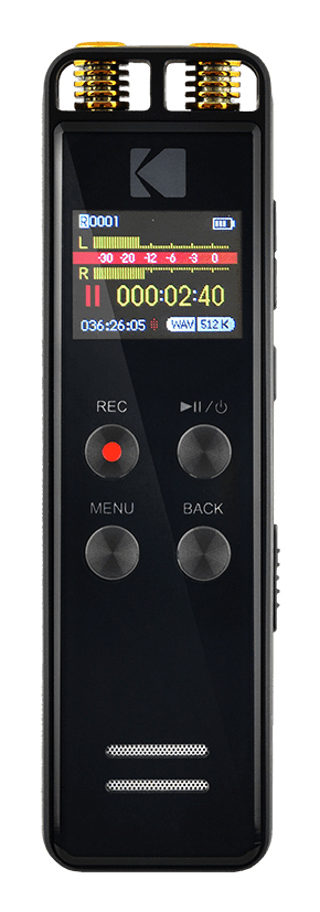 Kodak VRC550 dictaphone Internal memory & flash card Black