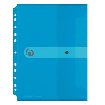 Image of Herlitz 11292943 folder A4 Polypropylene (PP) Blue, Transparent