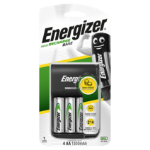 Energizer USB AA / AAA Battery Charger + 4 x AA 1300mAh Batteries