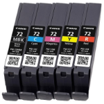 Canon 6402B009/PGI-72 Ink cartridge multi pack MBK,C,M,Y, R 5x14ml Pack=5 for Canon Pixma Pro 10