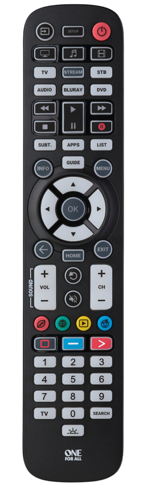 Image of One For All Essential 6 remote control IR Wireless DVD/Blu-ray,...