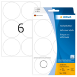 HERMA Multi-purpose labels/colour dots Ø 50 mm round white paper matt hand inscription 192 pcs.