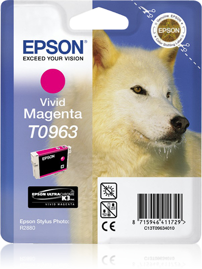 Image of Epson C13T09634010/T0963 Ink cartridge magenta, 865 pages 11.4ml...