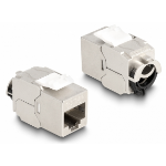 DeLOCK Keystone Module RJ45 jack to LSA Cat.6A STP with locking clip and cable tie-free