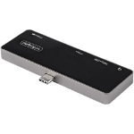 StarTech.com USB-C-multiportadapter - USB-C till 4K 60 Hz HDMI 2.0, 100 W Power Delivery Pass-through, 3-ports USB 3.0-hubb, ljud - USB-C minidockningsstation - bärbar USB Type-C-resedocka