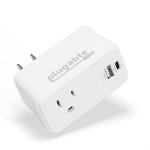 Plugable Technologies PS1-CA1 mobile device charger Universal White AC Fast charging Indoor