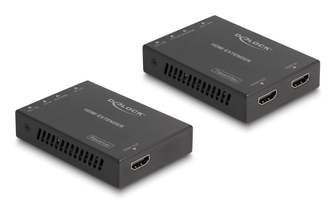 DeLOCK 65955 AV extender AV transmitter & receiver Black