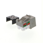 Nexxt Solutions Módulo Keystone jack  RJ-45 hembra Cat.6 Sin blindaje - tipo 110, Gris PCGKJC6TYRJGR