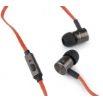 Gembird MHS-EP-LHR headphones/headset Wired In-ear Calls/Music Black, Orange