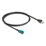 DeLOCK 90698 coaxial cable 1 m HSD Z RJ-45 Black, Blue