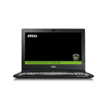 MSI Workstation WS60 6QJ-610UK 2.8GHz E3-1505MV5 15.6" 3840 x 2160pixels Black Mobile workstation