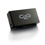 C2G 81698 cable gender changer HDMI DisplayPort Black