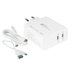 Alcasa PCA-W006W mobile device charger Universal White AC Fast charging Indoor