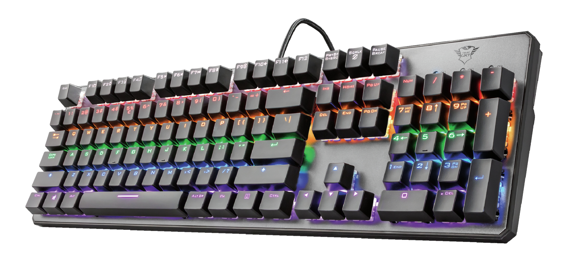 Trust GXT 865 Asta keyboard USB QWERTY UK International Black