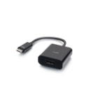 C2G USB-C naar HDMI-audio-/video-adapterconverter - 4K 60Hz - zwart