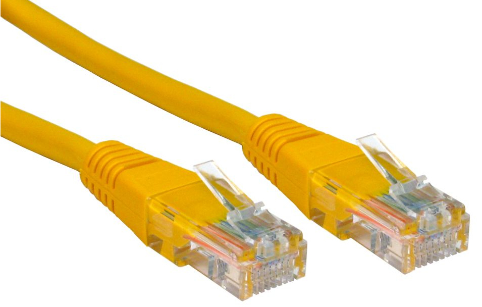 Cables Direct 2m Cat5e RJ-45 m/m networking cable Yellow U/UTP (UTP)