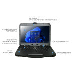 Durabook S15, 15' FHD, Intel® Core™ i5-1235U, Windows 11, 16GB RAM, 512GB PCIe SSD,Wi-Fi 6E, Bluetooth v5.3, 2MP Front Camera, 3 year Warranty
